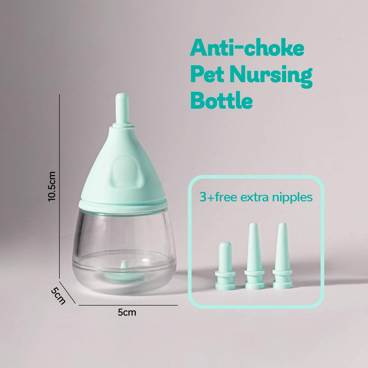 RockTech Ergonomic Kitten Bottle Feeding kit, Puppy Bottles for Nursing Puppy Milk -40ml Anti-Choking Slow Flow Nursing 
