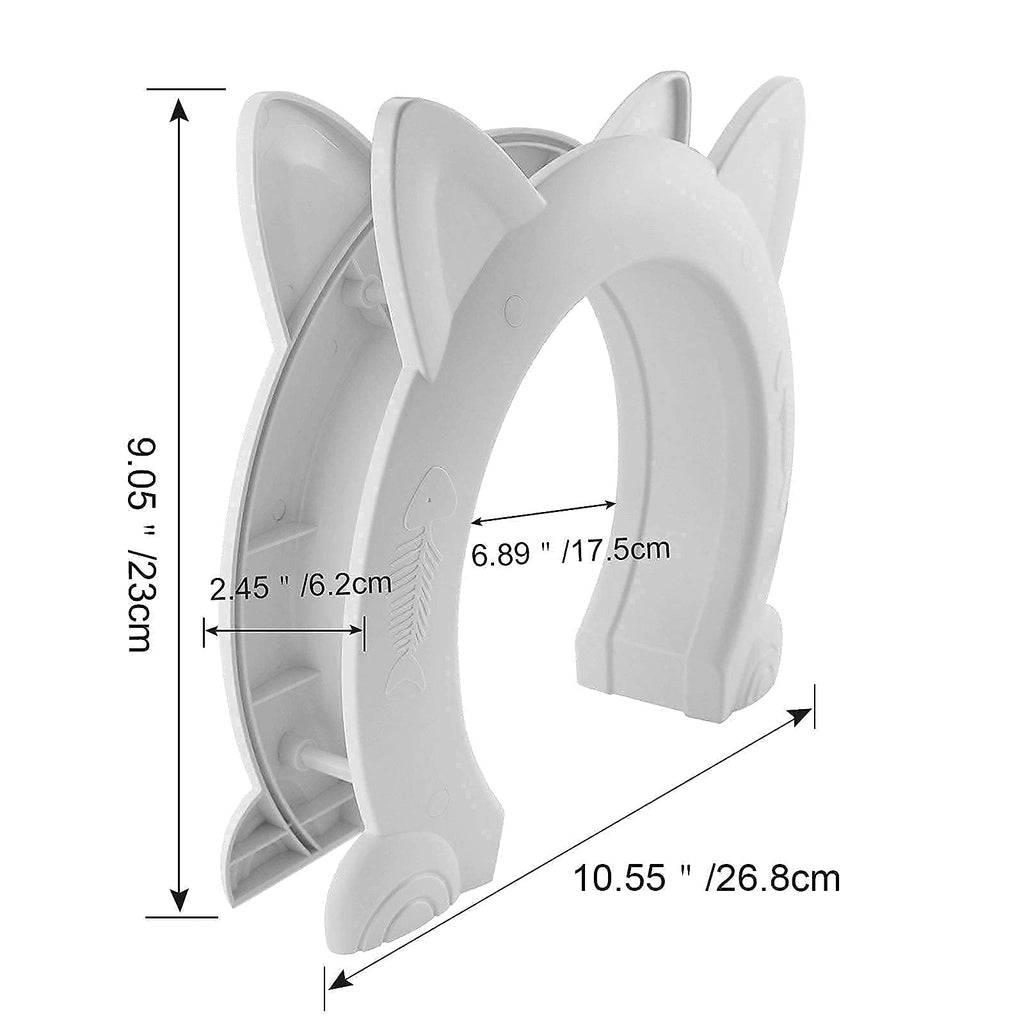 ikuso Indoor Cat Door, Cat Door for Interior Door, Pet Doors for Cat, Kitties and Kittens