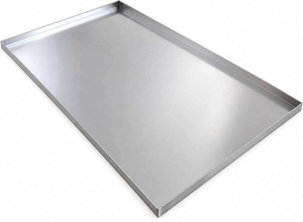 Stainless Steel Dog Crate Pan Replacement 35 inch, Chew-Proof Tray