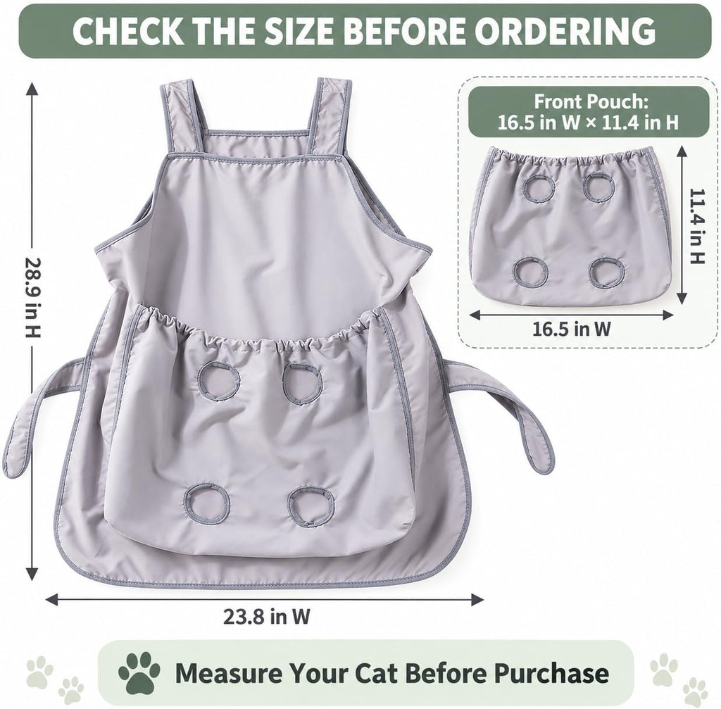 Cat Paw Bath Hammock Grooming Apron for Nail Trimming (B)