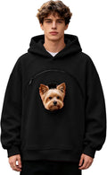 Pet Pouch Hoodie for Small Dogs Men Cats Animal Holder Sweatshirts