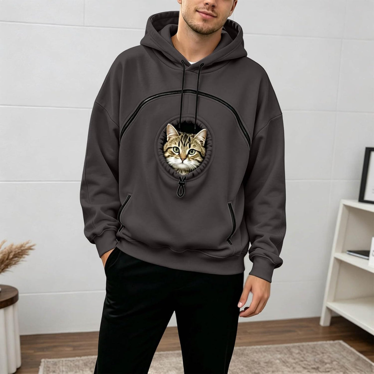 Pet Pouch Hoodie Cat Hoodie with Pouch Pull Pocket for Dogs