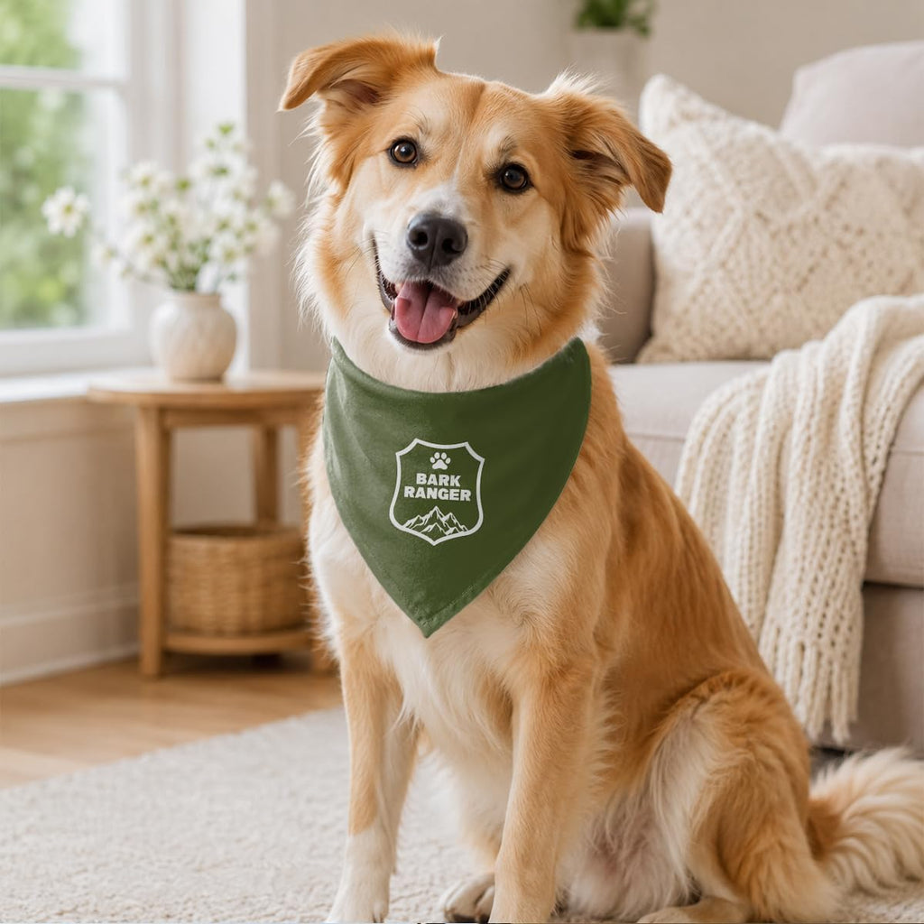 Bark Ranger Dog Bandana, Outdoor Adventure Bibs for Small Medium Dog
