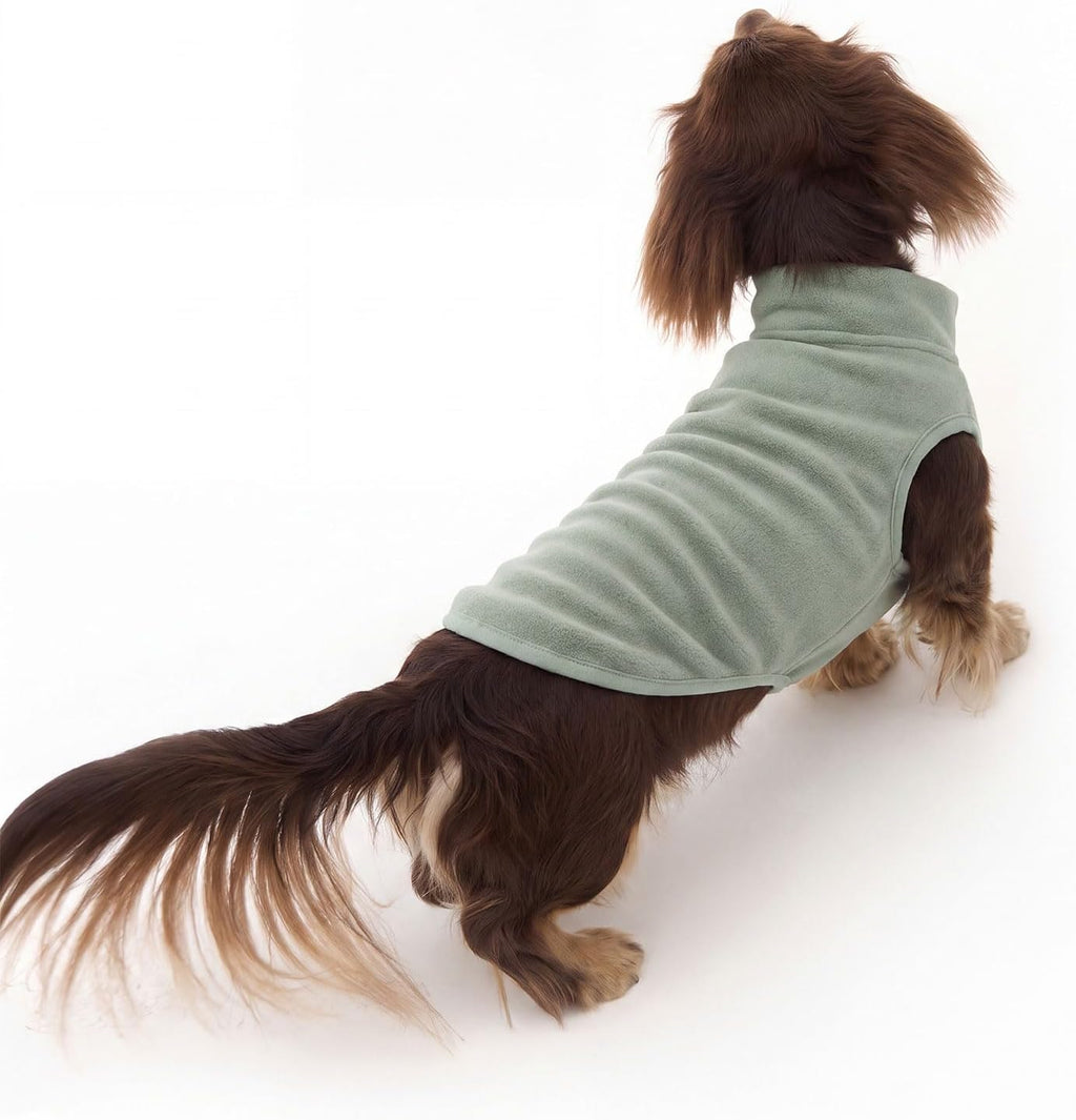 GYALAPERI 3 Pack Fleece Dog Sweaters for small dogs, Stretch Pullover Vest