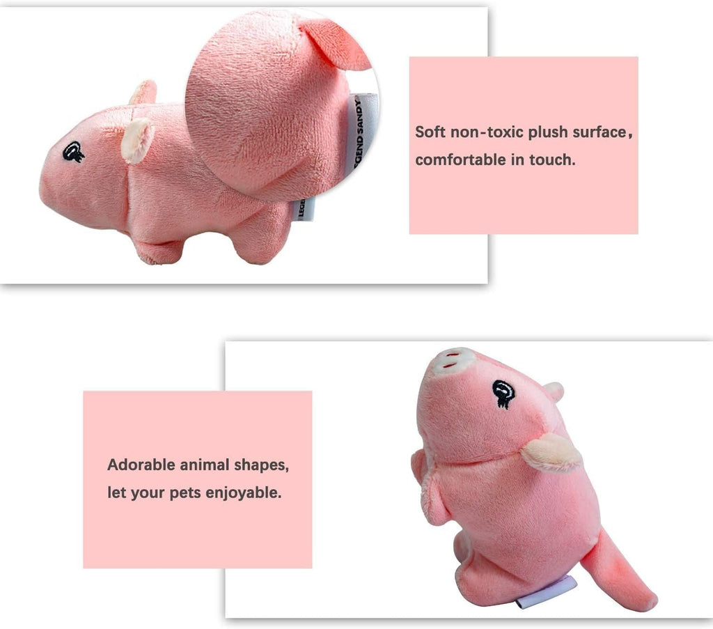 LEGEND SANDY Squeaky Plush Dog Toy Pack for Puppy, Small Puppy Chew Toys