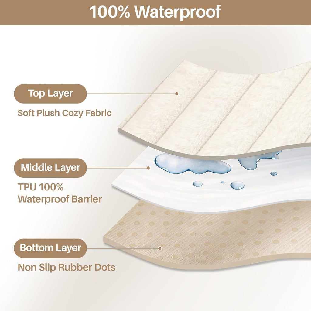 Warmstar Waterproof Couch Cover for Dogs，Fuzzy Pet Couch Covers for Sofa
