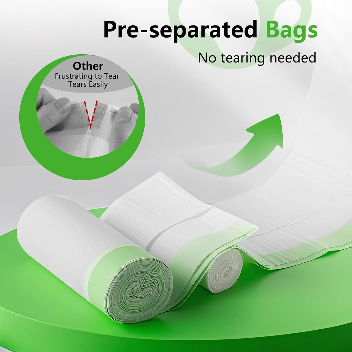 45 Count Automatic Litter Box Bags Liners Compatible with Litter Box Robot 4/5/3, Self-cleaning Cat Litter Box Liners re