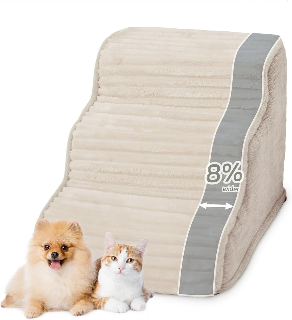 Dog Stairs for Small Dogs 15.7'' H, 3-Step High Density Foam