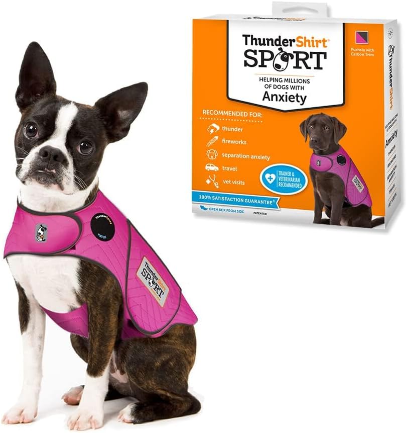 ThunderShirt for Dogs Calming Anxiety Vest, Large, Platinum Sport