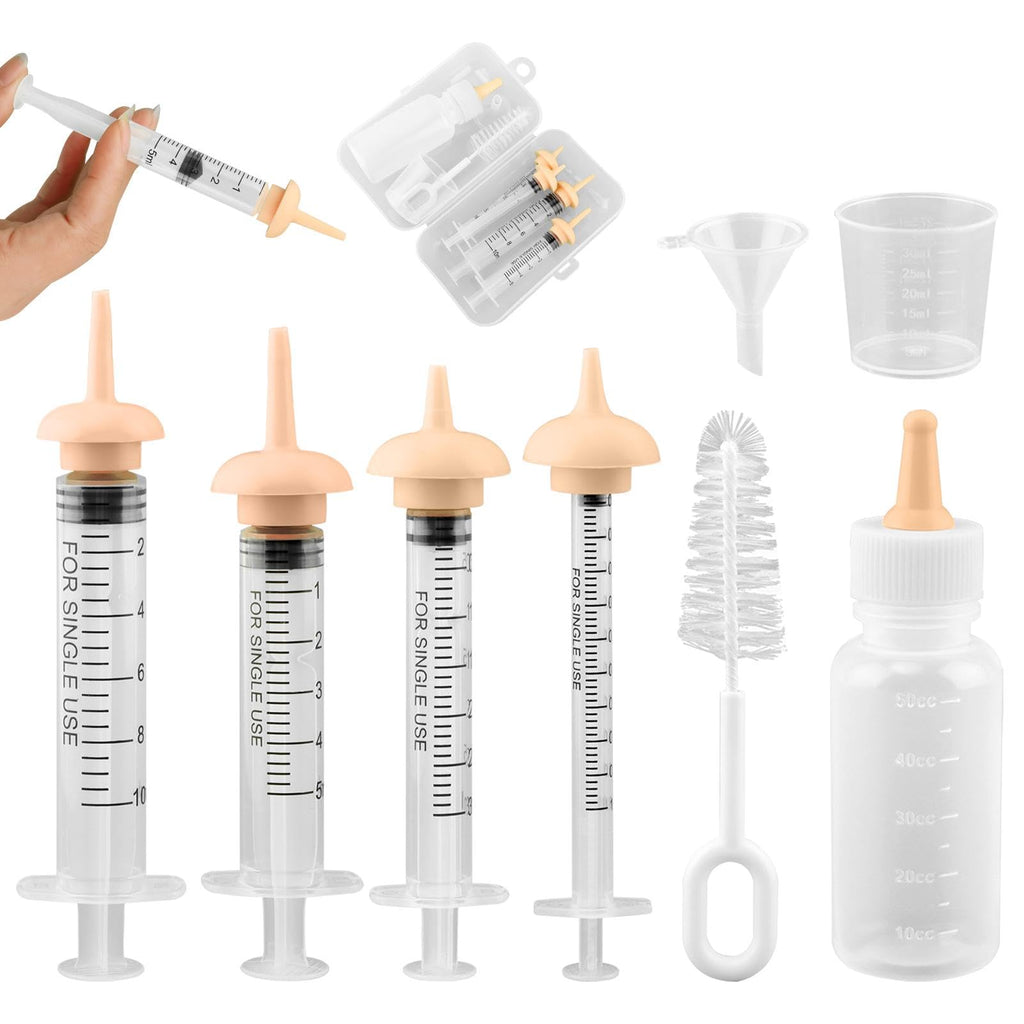 NOVYQREN Pet Nursing Kit for Newborn Puppies, Kitten & Small Animals