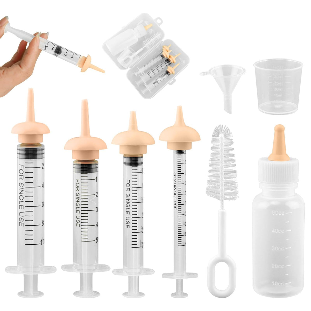 NOVYQREN Pet Nursing Kit for Newborn Puppies, Kitten & Small Animals