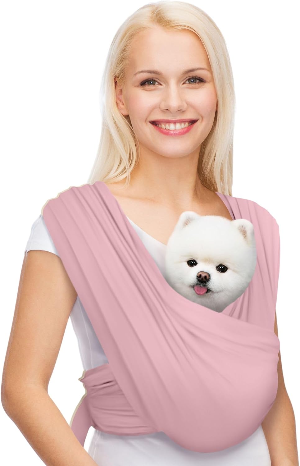Small Dog Sling Carrier, Hands-Free, Charcoal Black, Regular