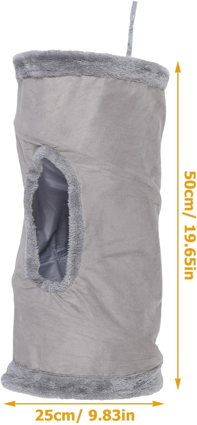 Foldable Suede Home Cat Tunnel Cozy Hideaway for Cats