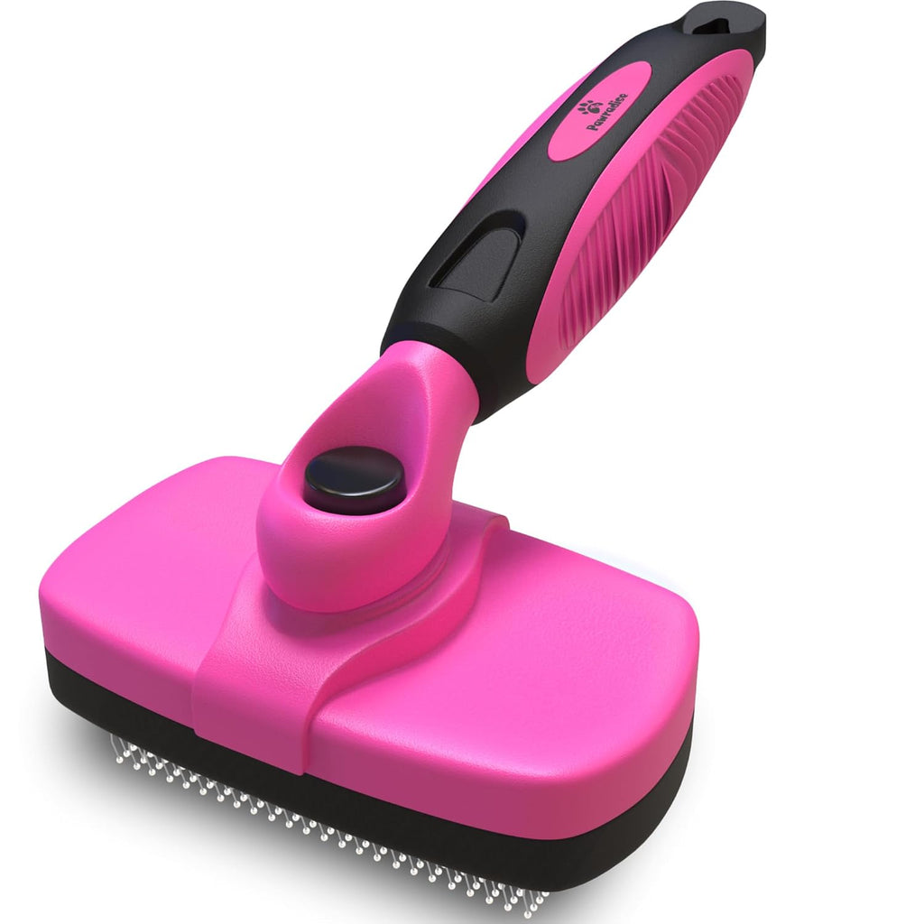 Deshedding Dog Brush for Shedding – Self Clean Cat Brush Deshedding & Grooming Tool for Long Haired and Short Haired Dog