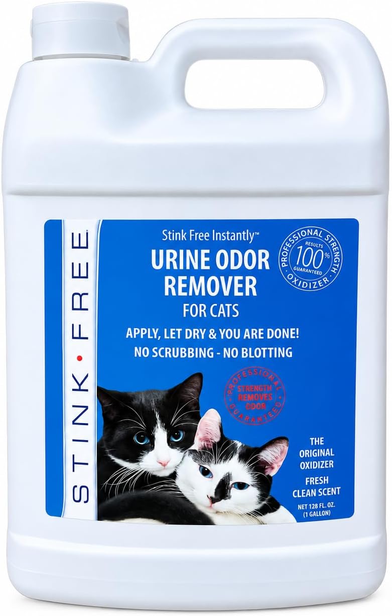 Instantly Urine Odor Remover & Eliminator for Cat Urine, Oxidizer Based Urine Cleaner for Carpets, Rugs, Mattress, etc. 