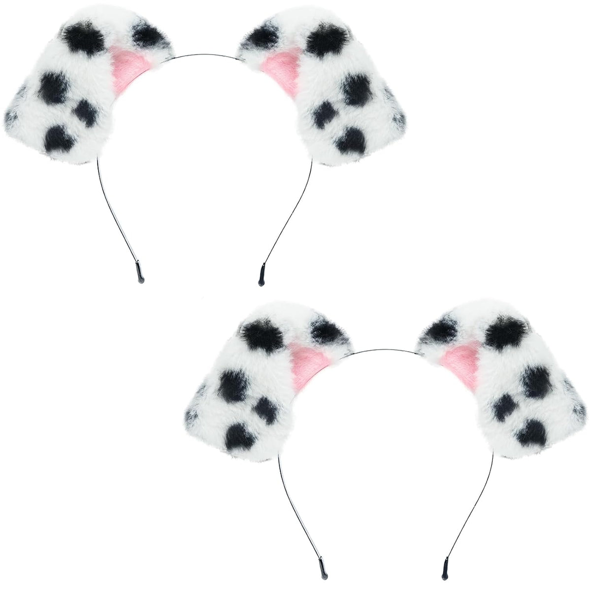 Beviliu Dog Ears Golden Movable, Realistic Animals Ears Headband Brown, Fluffy Cat Bunny Bear Costume Halloween Christma