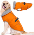 Dog Coat Waterproof Dog Jacket Fleece Vest with Adjustable Buckle
