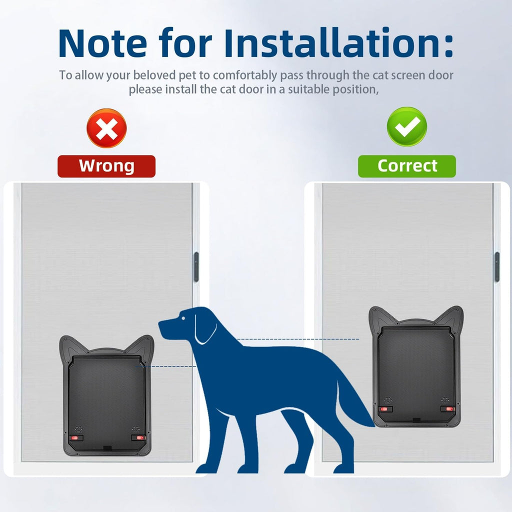 AuraSphere Pet Screen Door Magnetic Lock for Small Dogs and Cats