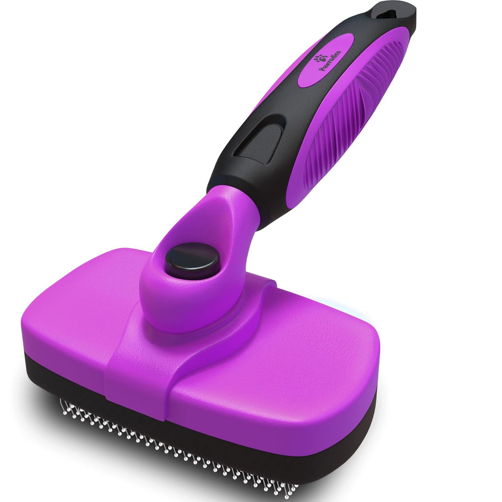 Deshedding Dog Brush for Shedding – Self Clean Cat Brush Deshedding & Grooming Tool for Long Haired and Short Haired Dog