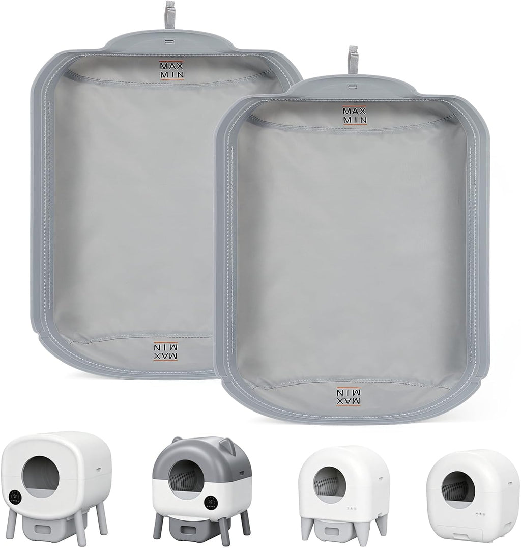 2 Pack Automatic Litter Box Liners, Waterproof Replacement Pads