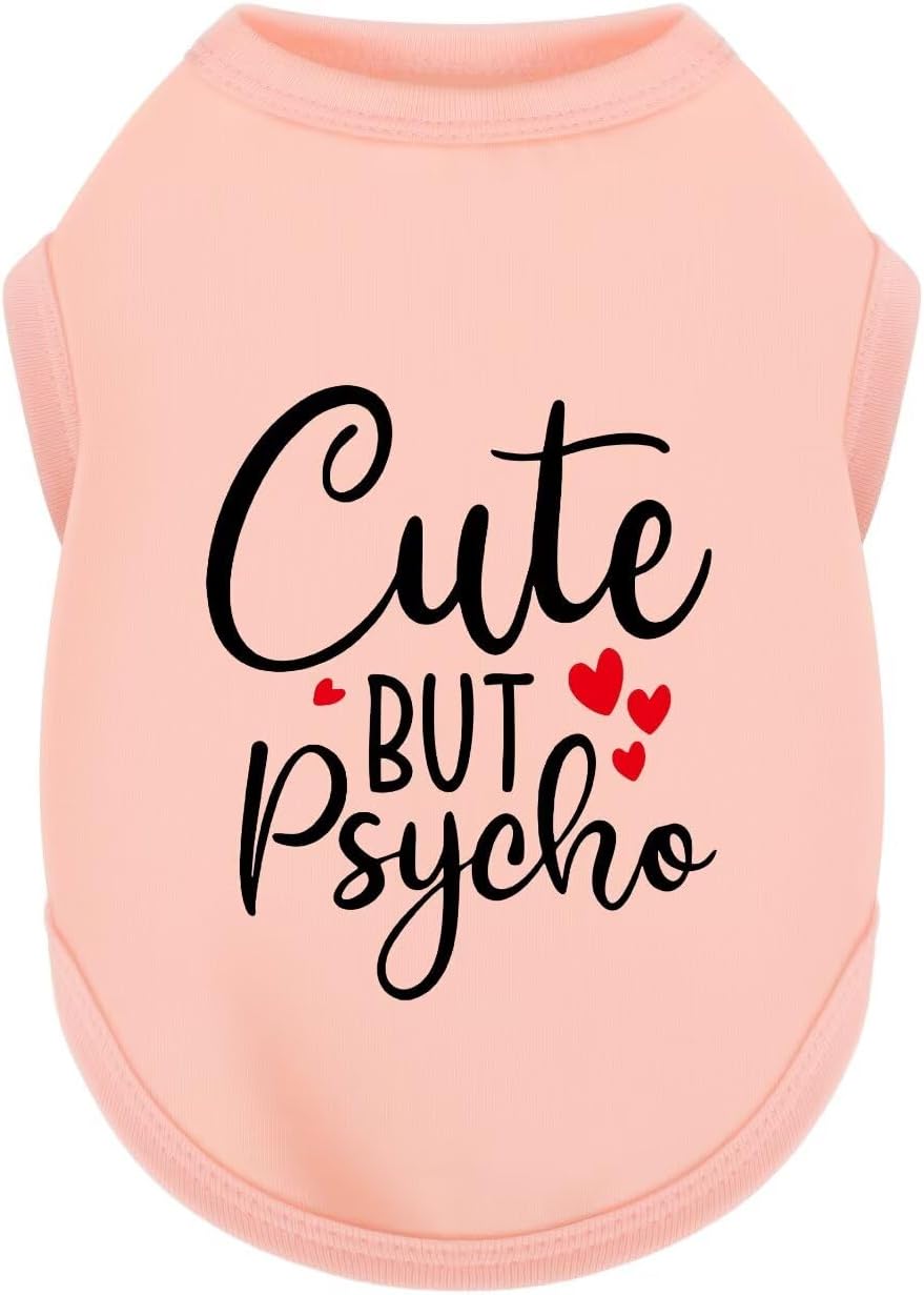 Expressive Cotton Dog Shirt Vest, a Soft and Lightweight Puppy Shirt for Small and Medium Dogs, Adorned with the Playful