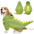 Lelepet Dog Dinosaur Costume Large Dog Halloween Costume Warm Fleece Hoodie