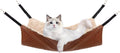 Cat Hammock Bed, Large Reversible Cat Cage Hammock Hanging Soft Pet Bed for Kitten Ferret Puppy or Small Pet