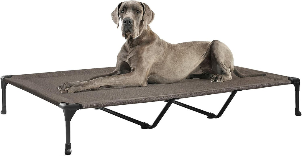 Veehoo Outdoor Elevated Dog Bed Large Sized Dogs, Cooling Raised Dog Cots