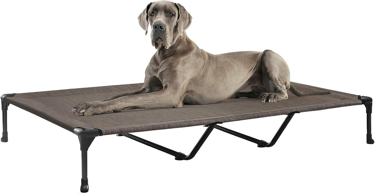 Veehoo Outdoor Elevated Dog Bed Large Sized Dogs, Cooling Raised Dog Cots