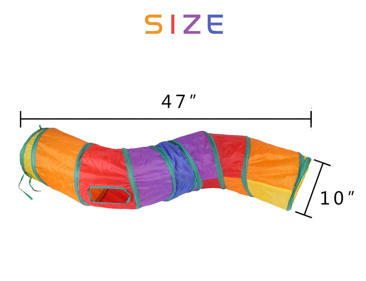 iCAGY Cat Tunnel Toys for Indoor Cats Kittens Rabbits, Pet Toy Play Tunnels