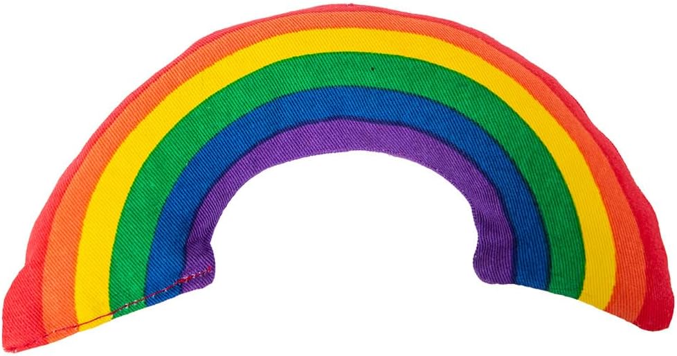 Yeowww! Catnip Rainbow Toy for Cats - Colorful Arch Shape - Durable Cotton Twill - Made in the USA - Stuffed with Organi