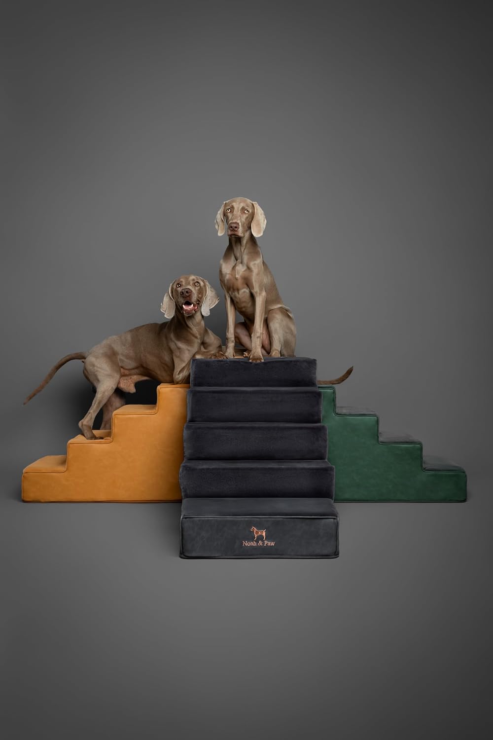Dog Stairs for Large Dogs, Up to 150lb, Wide Dog Ramp for Bed