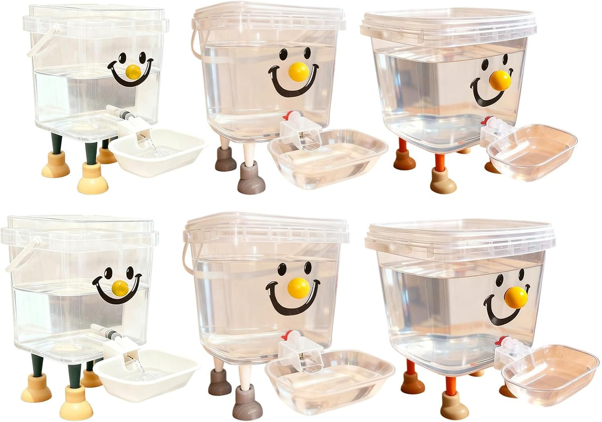 Cats Water Feeder Clear Reservoir Portable No Plug Bowl 3L 5L