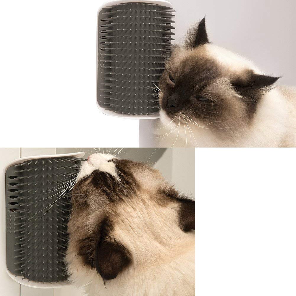 3.0 Softer Cat Self Groomer with Catnip, Dog Cat Corner Groomer Comb