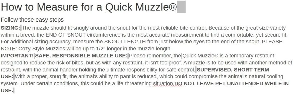 Four Flags Quick Muzzle (XXL)
