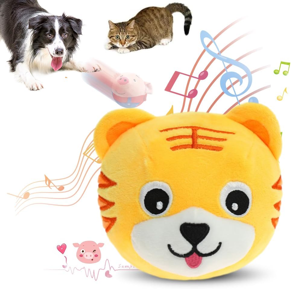 Active Moving Dog Toys, Interactive Bouncing Dog Balls Jumping Music Modes