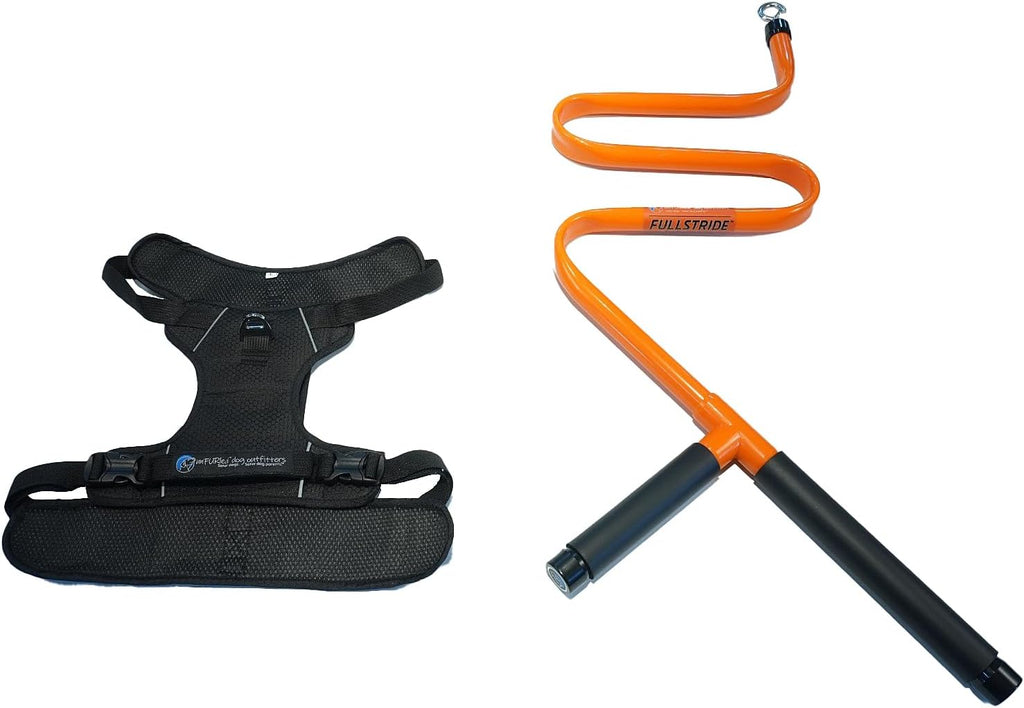 FullStride Dog Exercise Leash System for Walking, Jogging and Running (FullStride M/Harness L)