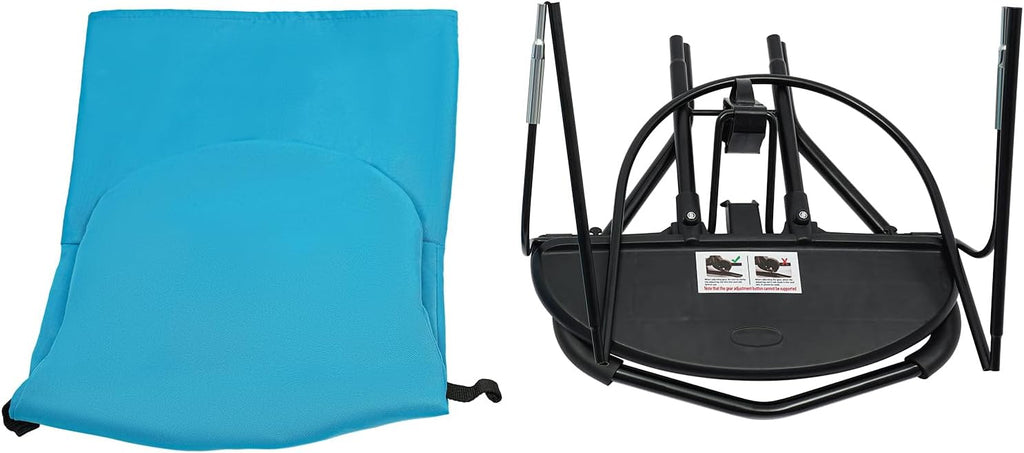 Pet Chair for Small Medium Dogs and Cats, Outdoor Portable Foldable Dog Bouncer Bed w/ 3-Level Adjustable Height, Breath