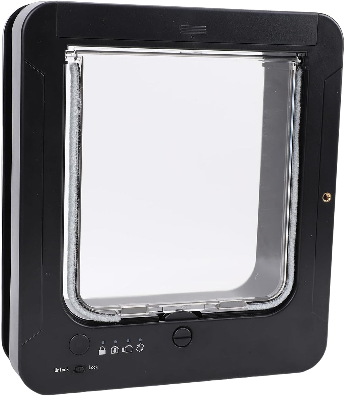 Automatic Pet Door with Collar Activated Sensing for Cats and Dogs, 2 Way Entry Direction Control, Safety Guard Mechanis