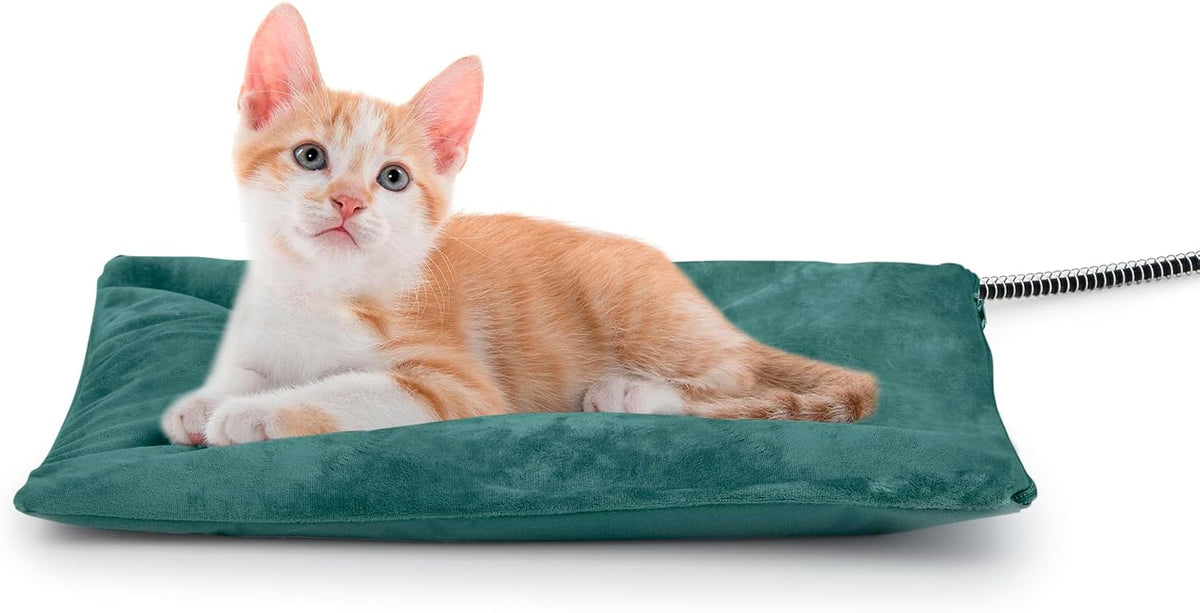 Outdoor Cat Heating Pad, 19.7" x 15.7", 40W, Grey