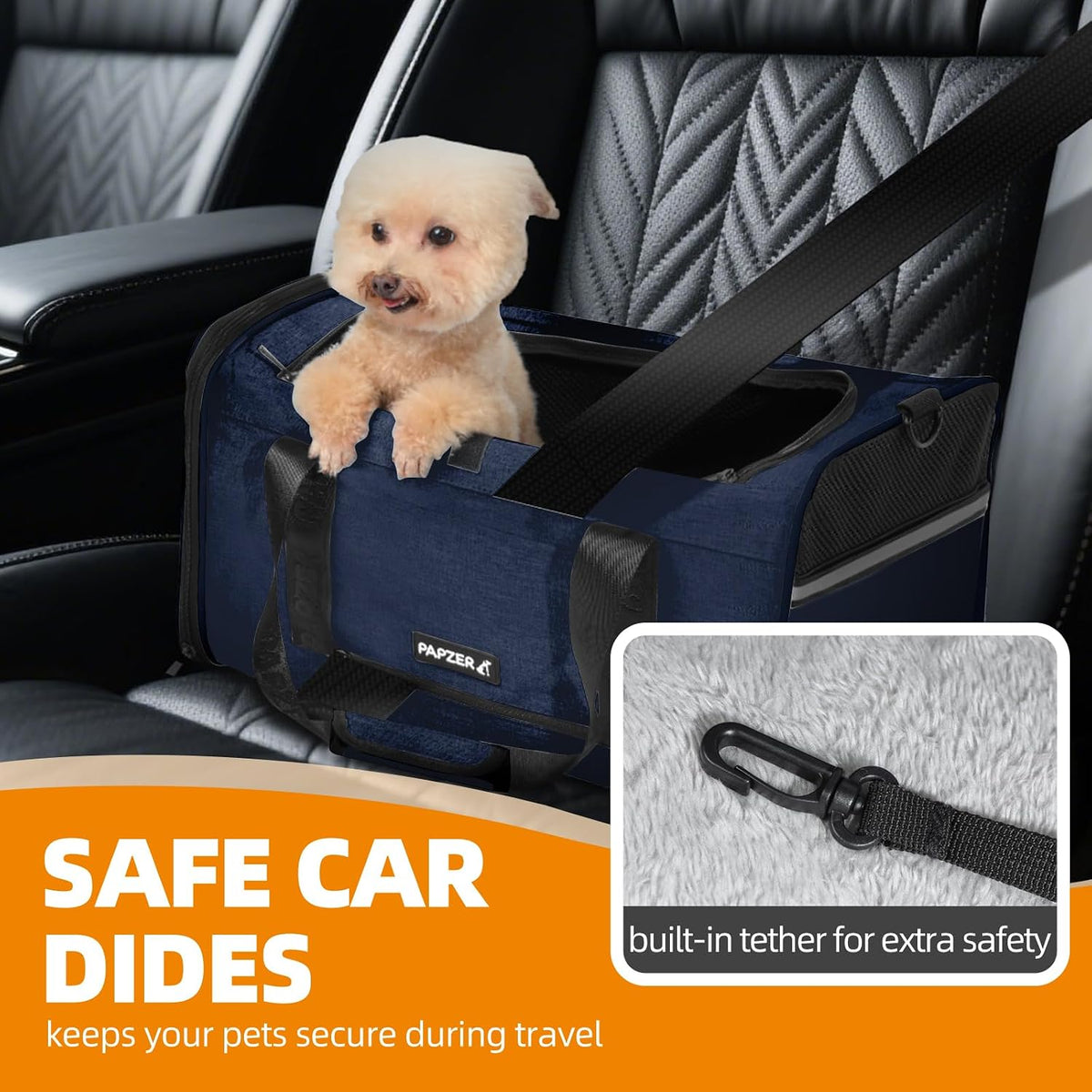 Cat Carrier for Travel, Soft-Sided, Top Loading, Privacy Curtain, to 20 lbs