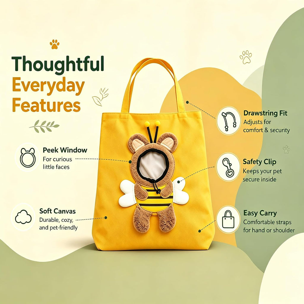 Paw Peek Bag, Pet Tote Carrier for Small Dog Cat