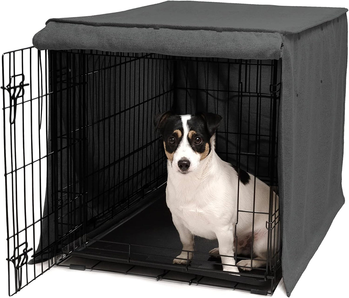 Friends Forever Metal Dog Crate Cover – 36.75" L x 23.75" W x 25" H