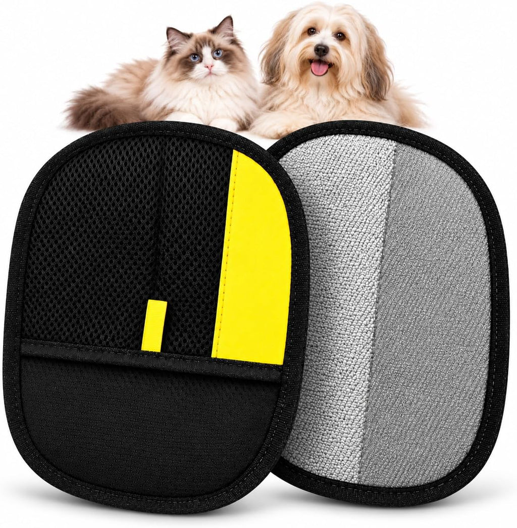 Pure Pet Hair Remover, 2-Pack Reusable Gloves for Couch, Clothes & Car