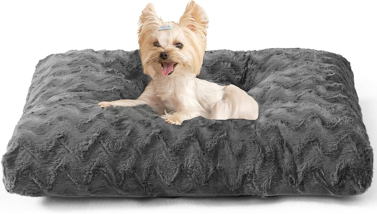 EHEYCIGA Washable XL Dog Beds Large Sized Dog, 41x27 Inch Pet Bed, Grey