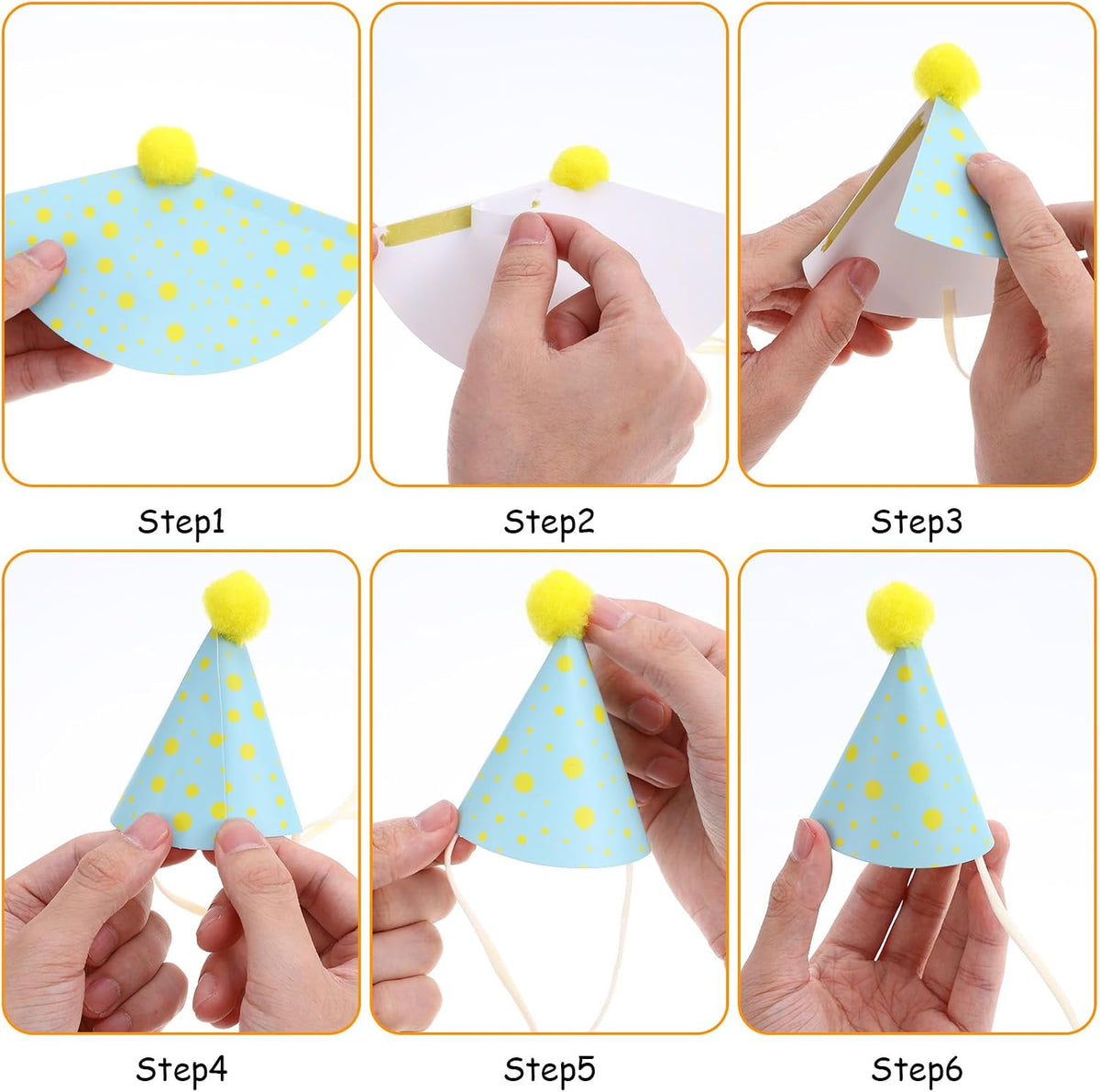 10pcs Colorful Mini Party Hats, Cute Party Hats for Stuffed Animals