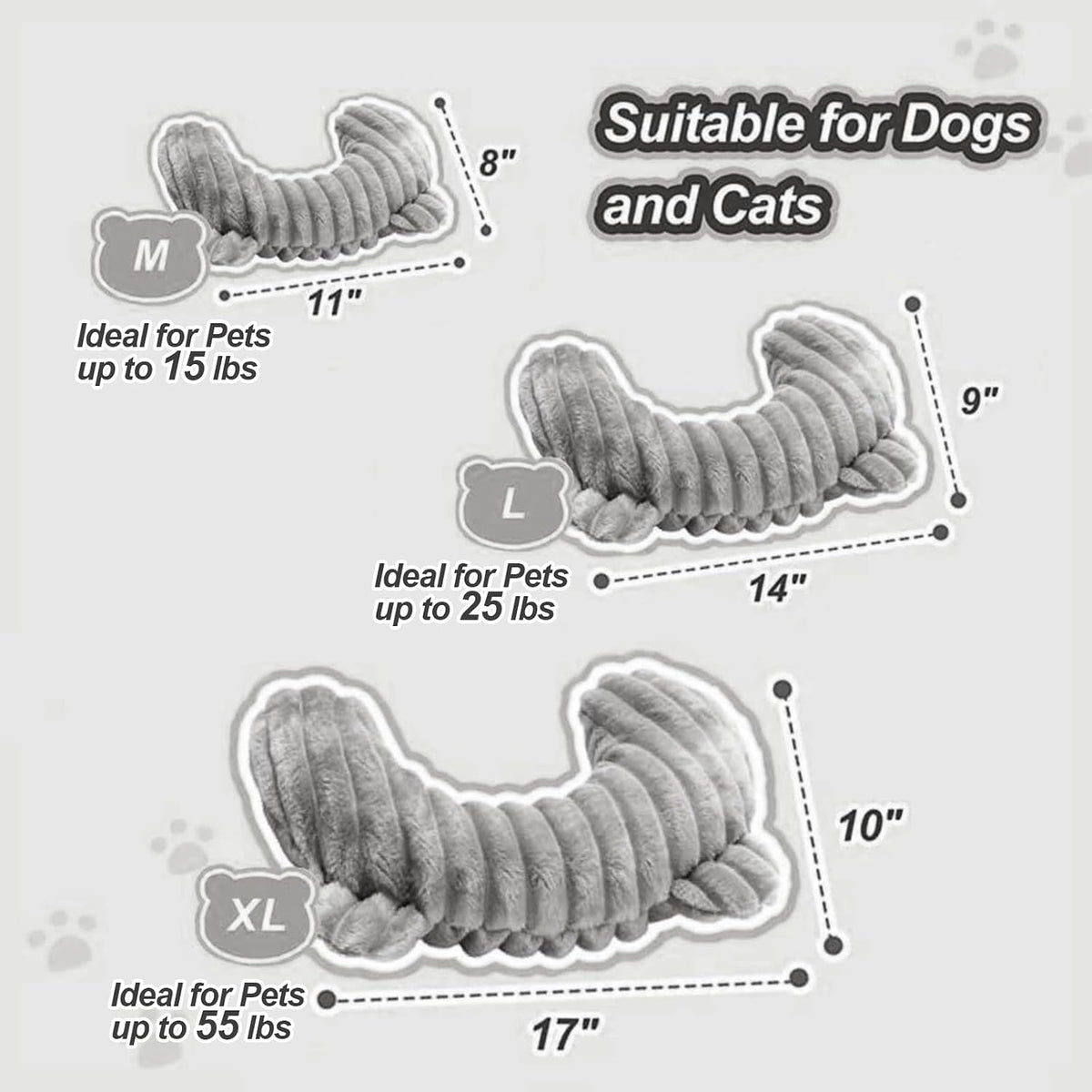 Dog Calming Pillow,Soft and Neck-Friendly,Washable Pet Neck Pillows，14"x9"