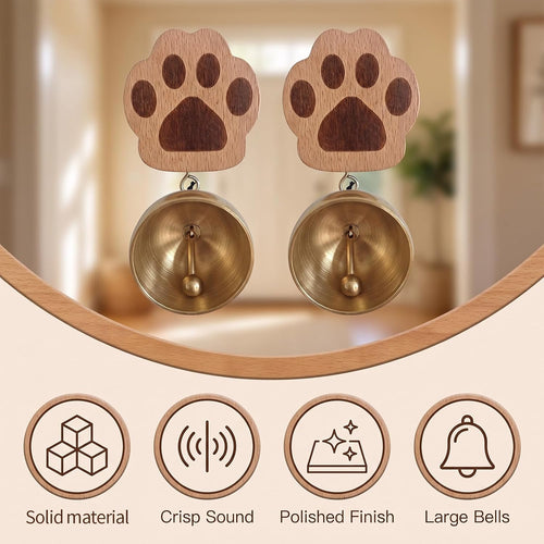 2 Pcs Dog Door Bell, Potty Training Bells for Puppies