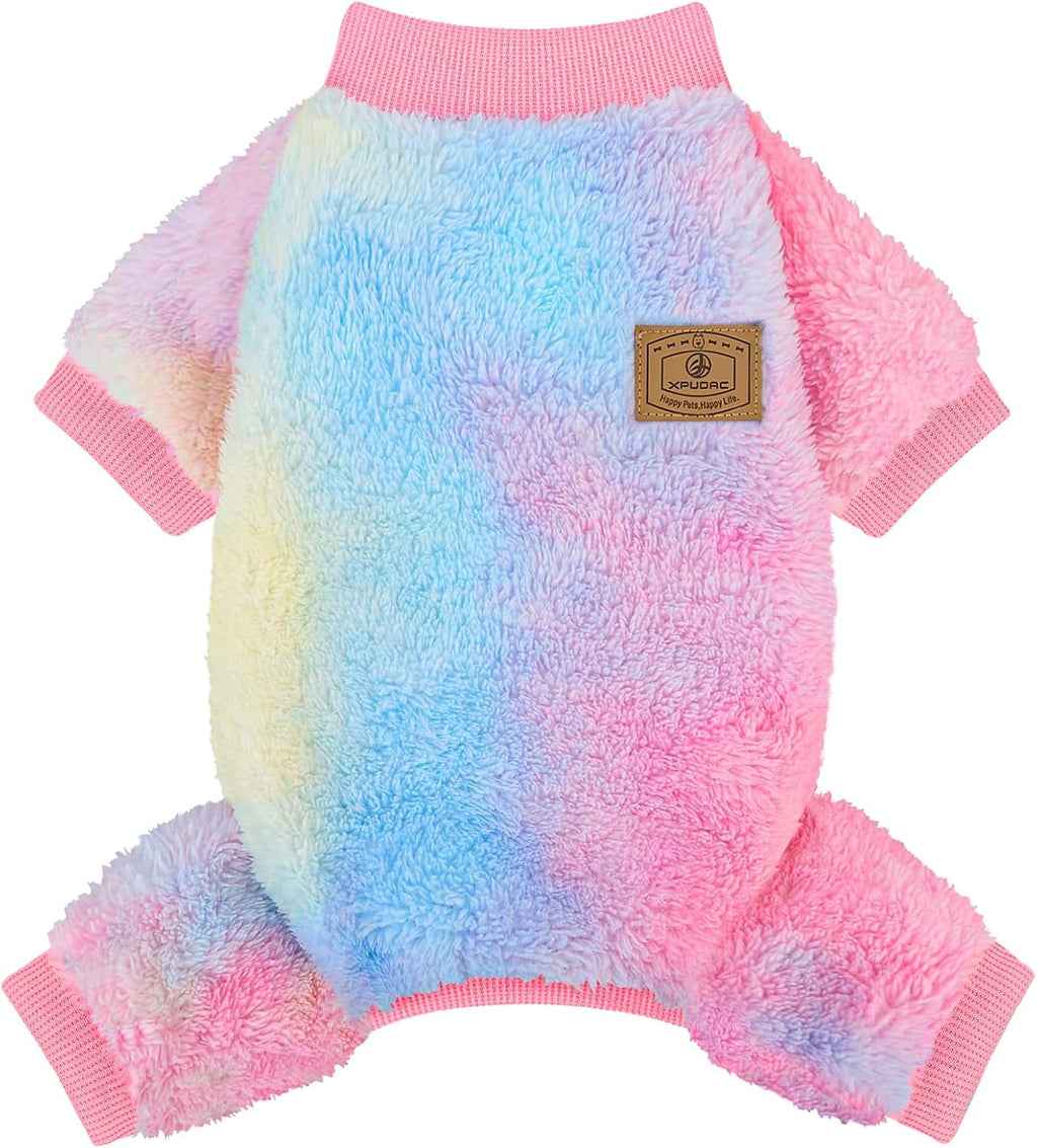 Cow Dog Sweater, Dog Winter Clothes for Small Medium Dogs Girl Boy Fleece Pet Pajamas for Winter Christmas, Medium