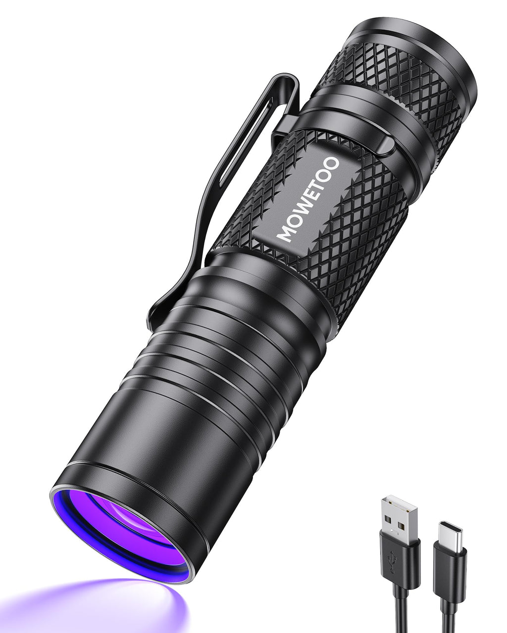 Black Light Flashlight,Evteck MOWETOO 395nm Mini Zoomable UV LIGHT